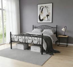 OTTO home Metallbett LUND | Schwarz