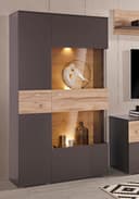 FORTE Vitrine Como Highboard | Braun 2