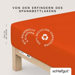 Schlafgut Spannbettlaken PURE | Rot