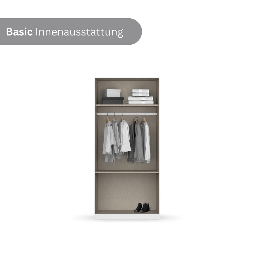 rauch Drehtürenschrank COSTA | Grau