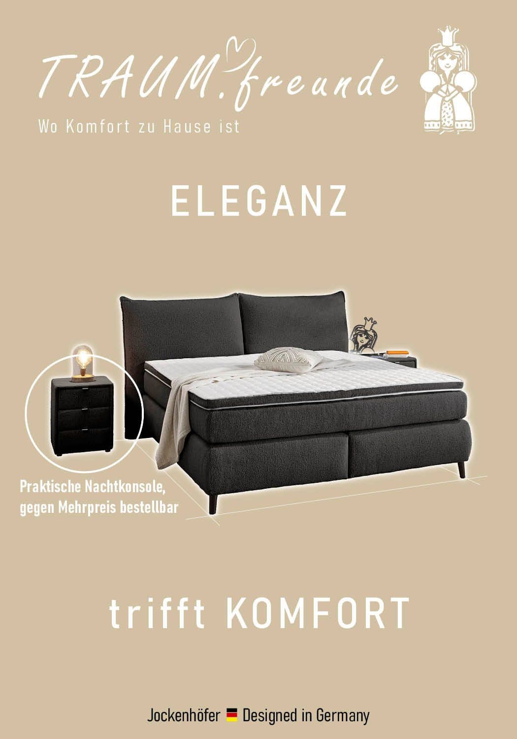 Jockenhöfer Gruppe Boxspringbett Hacienda | Beige