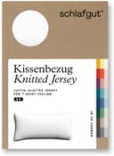 Schlafgut Kissenbezug Knitted Jersey | Weiß 4