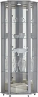 fif möbel Eckvitrine TRIO | Grau