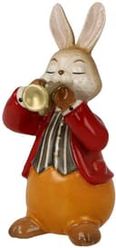 Goebel Osterhase Figur Hase - Eifriger Trompeter | Mehrfarbig