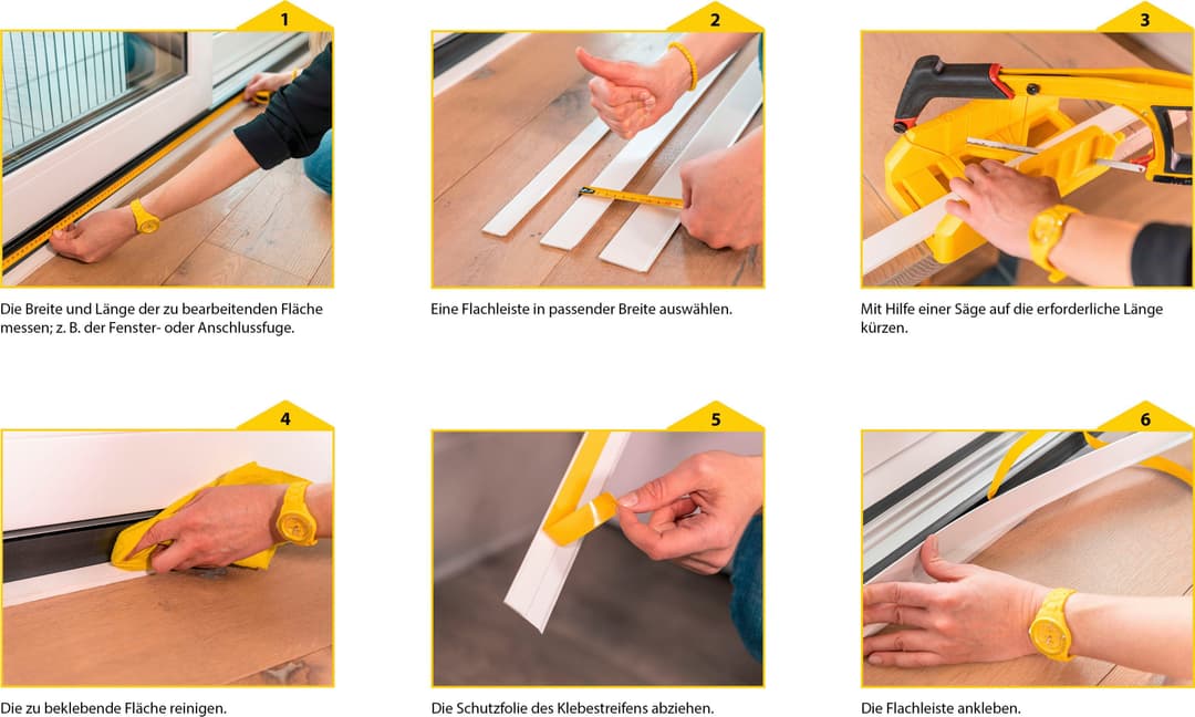 SCHELLENBERG PVC-Flachleiste | Weiß