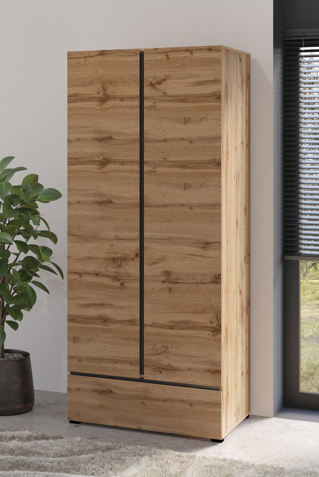 OTTO home Kleiderschrank Cross | Holztöne