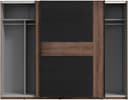 FORTE Schwebetürenschrank Bellevue | Schwarz 5