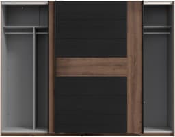 FORTE Schwebetürenschrank Bellevue | Schwarz