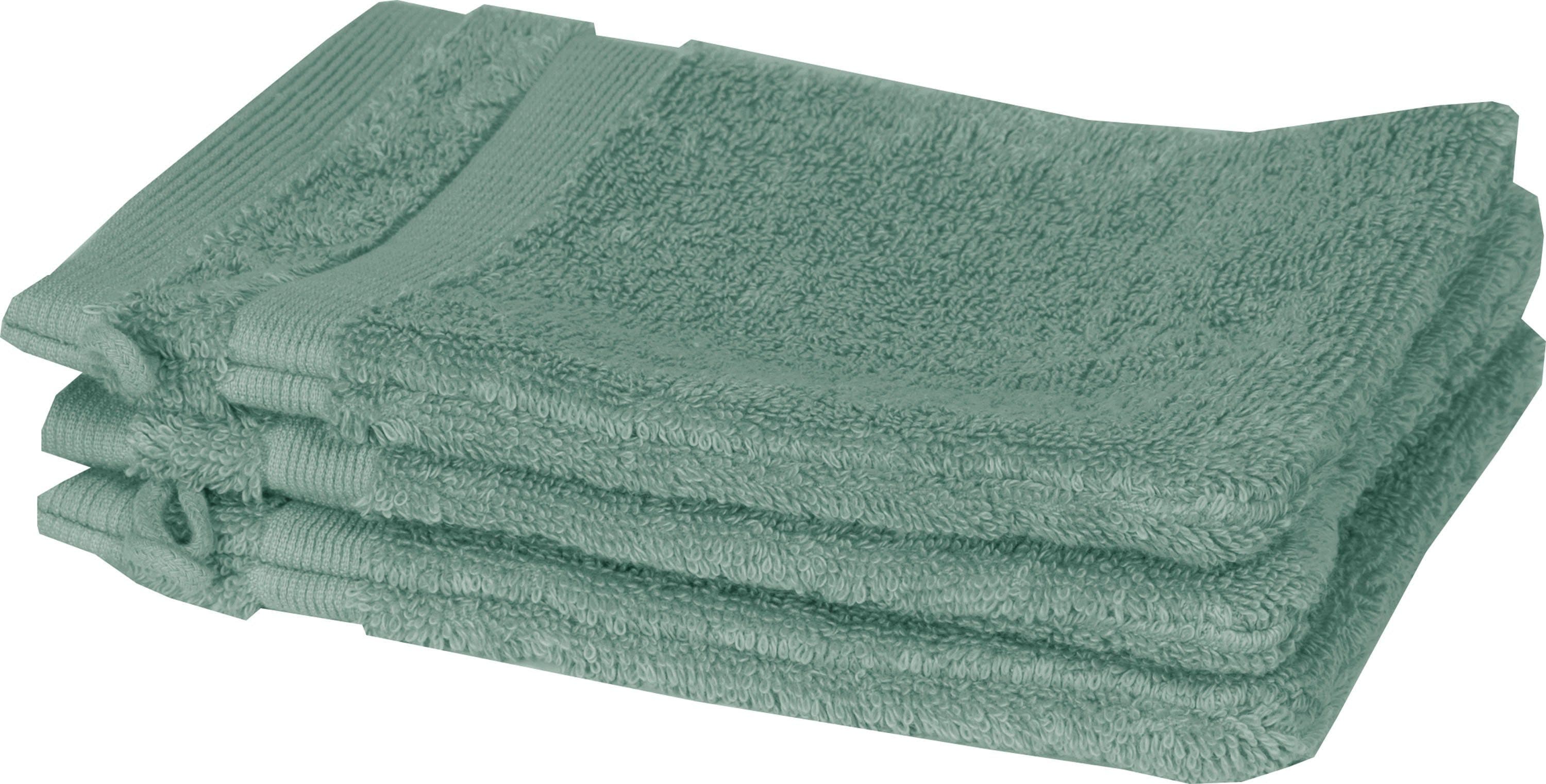 SCHÖNER WOHNEN-Kollektion Waschhandschuh Cuddly | Grün