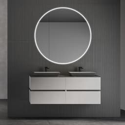 Talos Badezimmerspiegelschrank Talos Black Nova | Schwarz