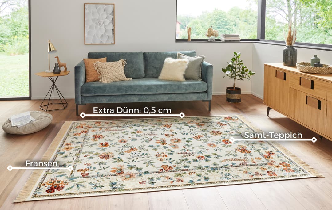 HANSE Home Teppich Orient Flowers | Beige