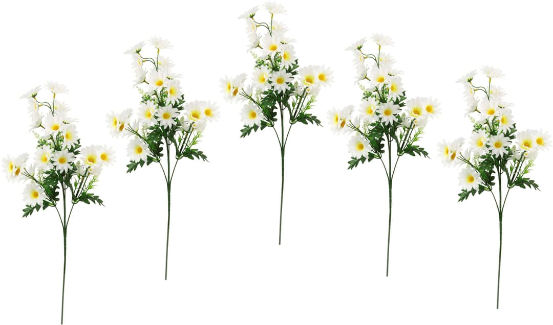 Kunstblume Margeritenzweig | Weiß