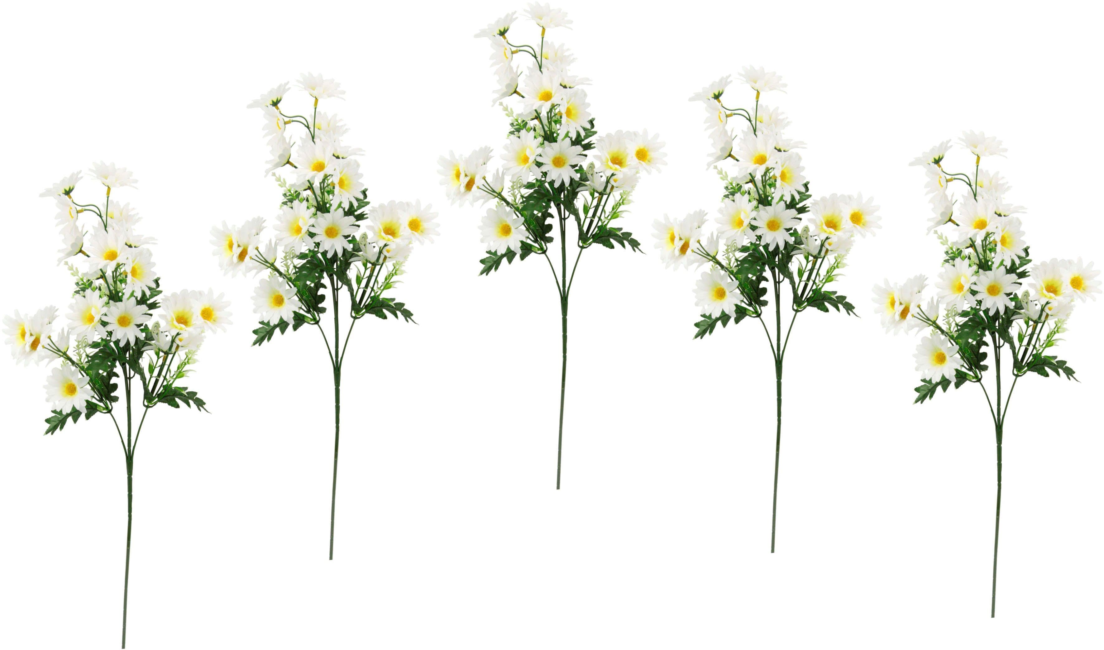 Kunstblume Margeritenzweig | Weiß