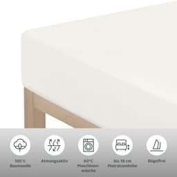 OTTO home Spannbettlaken PHYSALIS Comfort | Weiß