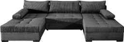 COLLECTION AB Josy U-Form Wohnlandschaft | Grau