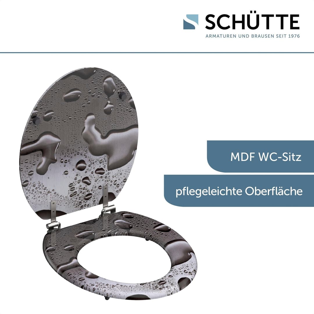 Schütte WC-Sitz Grey Steel | Mehrfarbig