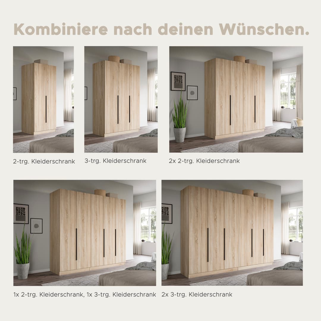 Home affaire Kleiderschrank Skarde | Holztöne