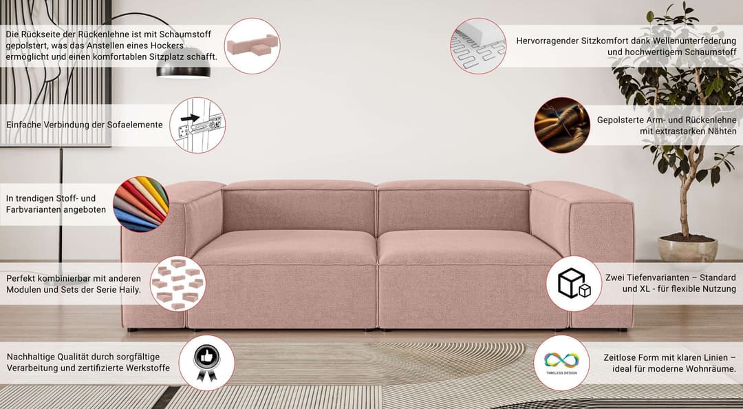 OTTO home Big-Sofa XL HAILY | Beige