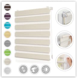 Doppelrollo Duo Rollo Klemmfix | Beige