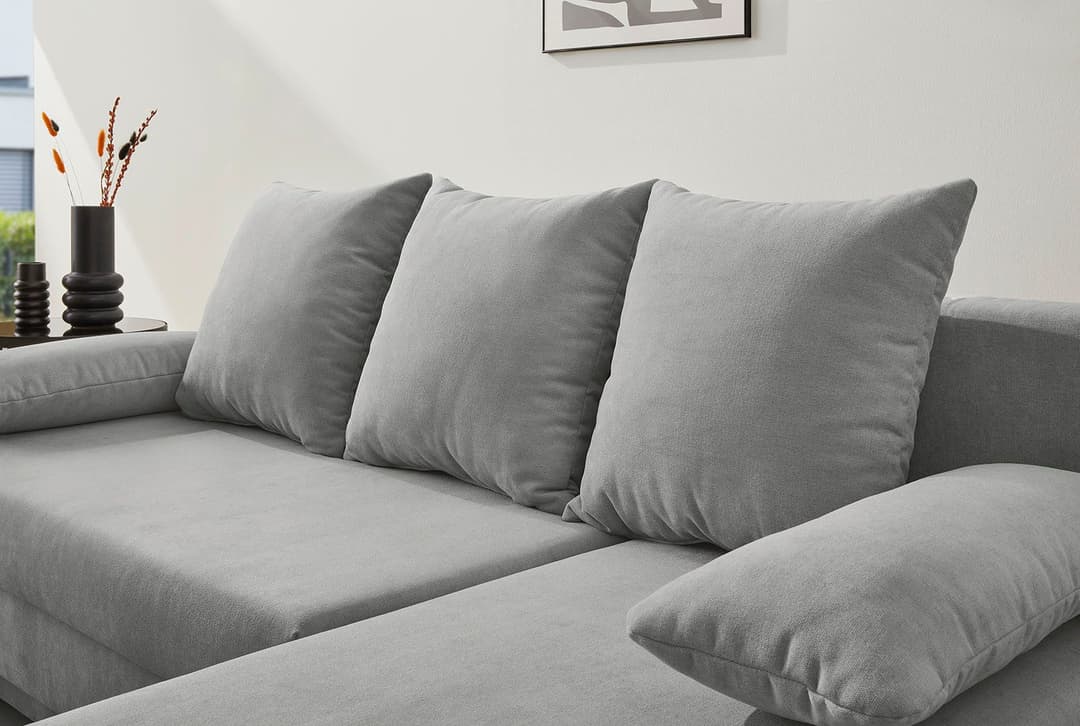 Jockenhöfer Gruppe Ecksofa Starlight L-Form | Grau