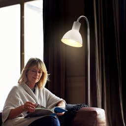 B.K.Licht LED Stehlampe | Weiß