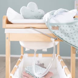 roba® Bade- und Wickelregal Baby Pool | Holztöne