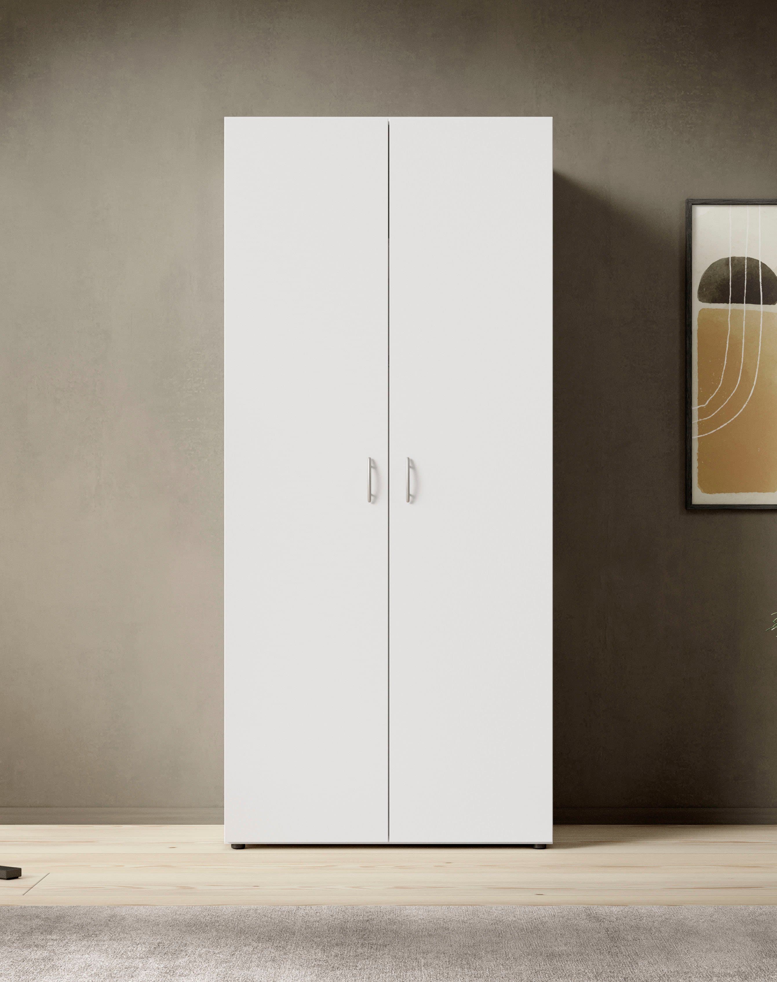 Schlafkontor Drehtürenschrank Base Kleiderschrank Joe Garderobe | Weiß