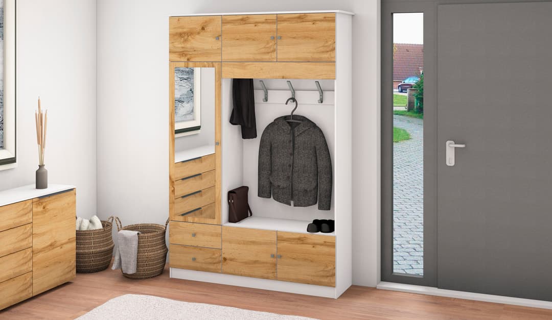 borchardt Möbel Garderobenschrank Kompakta | Holztöne