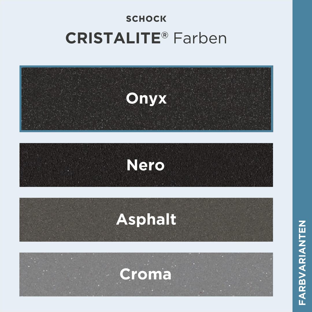 Schock Granitspüle Typos D-100 S | Schwarz
