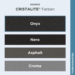 Schock Granitspüle Typos D-100 S | Schwarz