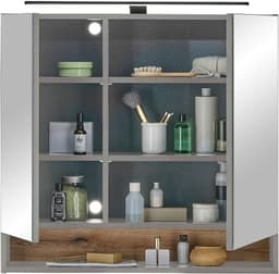 BASIC by Balculina Spiegelschrank Denver | Grau