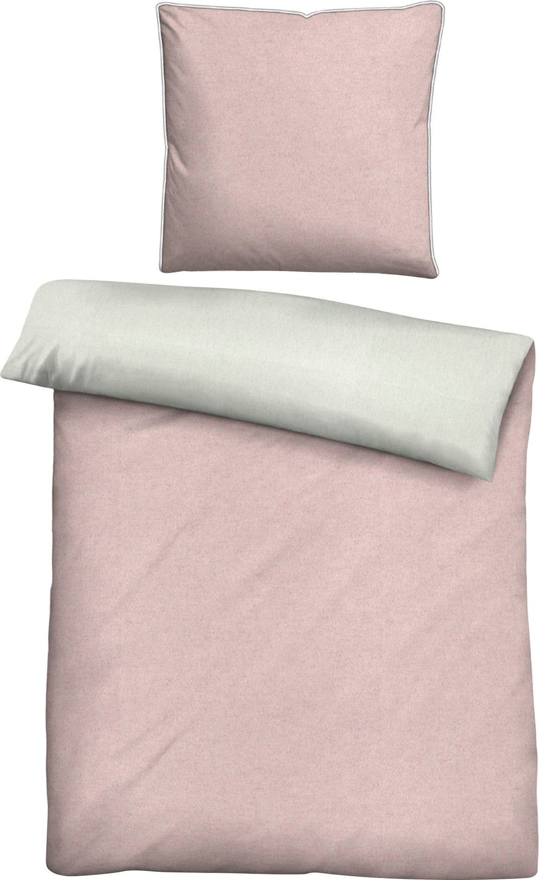 Biberna Hermal Flanell Bettwäsche | Rosa