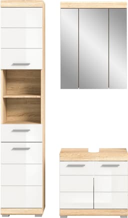 welltime Badmöbel-Set Siena | Holztöne