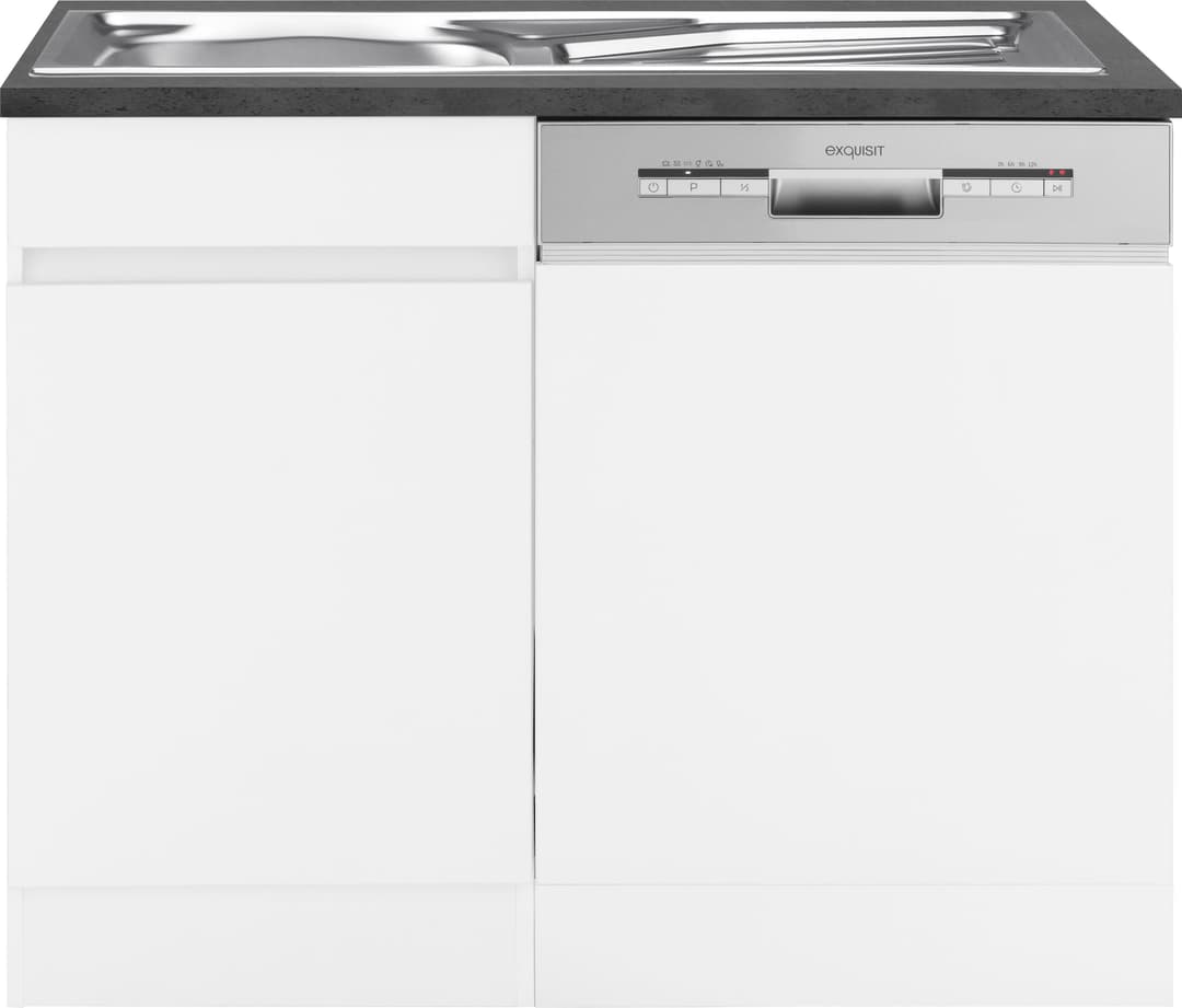 OPTIFIT Spülenschrank Roth | Weiß