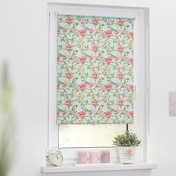 Seitenzugrollo Klemmfix Motiv Birds | Mehrfarbig