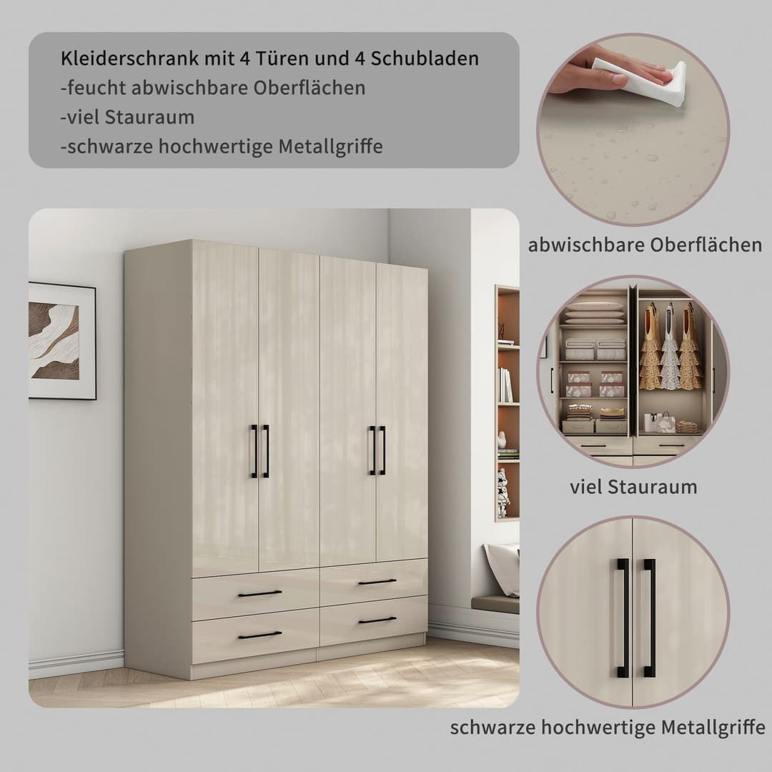 OTTO home Kleiderschrank Sylt | Beige