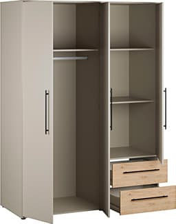 FORTE Kleiderschrank Mokkaris | Holztöne