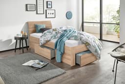 rauch Bett Einzelbett Doppelbett Stauraum FLEXX | Holztöne