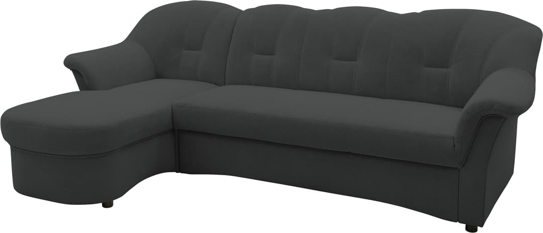 DOMO collection Ecksofa Flores | Grau