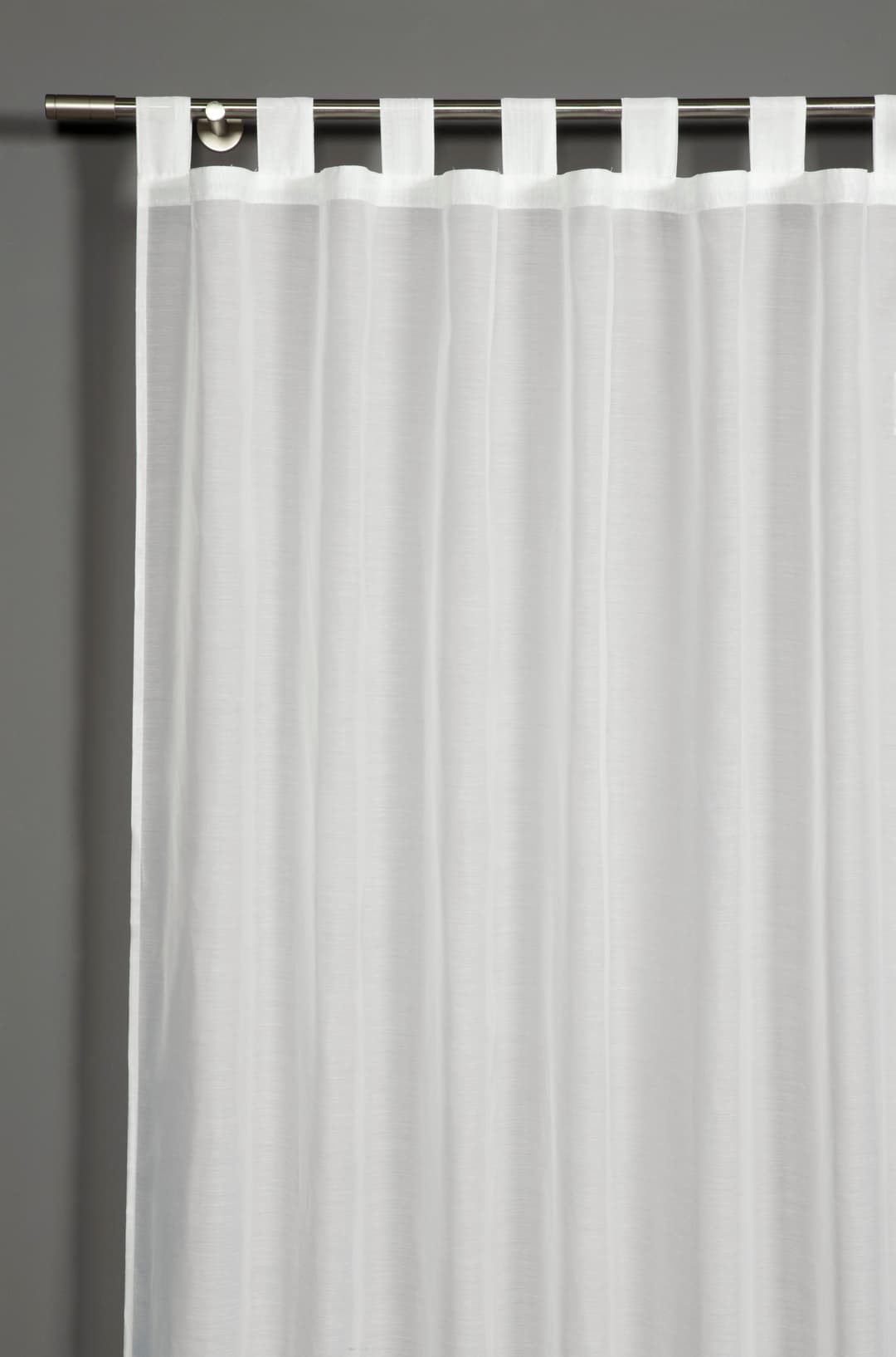 Sehlbach Gardine Schal Voile Uni | Weiß