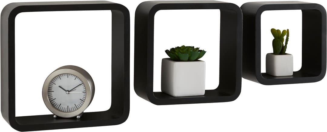 Home affaire Deko-Wandregal Set | Schwarz