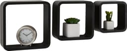 Home affaire Deko-Wandregal Set | Schwarz