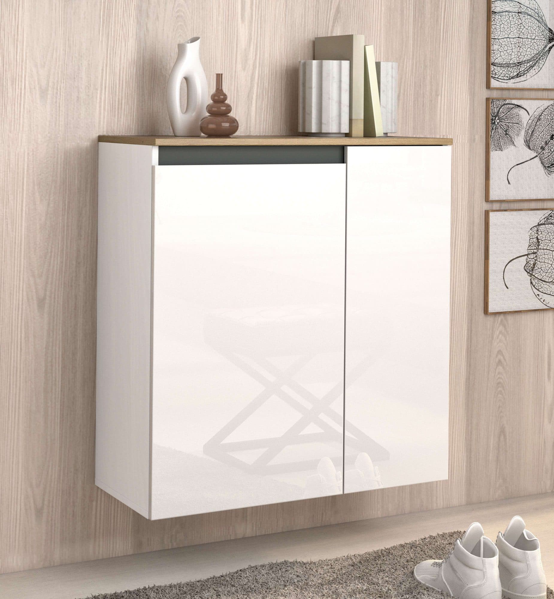 Home affaire Schuhschrank Zippo | Weiß