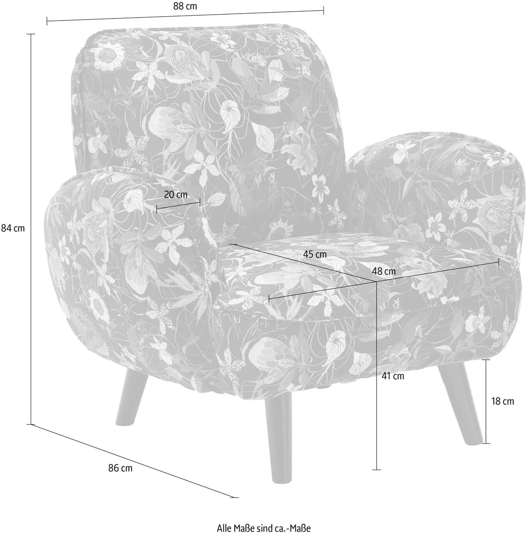 ATLANTIC home collection Sessel Ben | Mehrfarbig