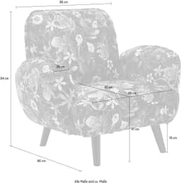 ATLANTIC home collection Sessel Ben | Mehrfarbig