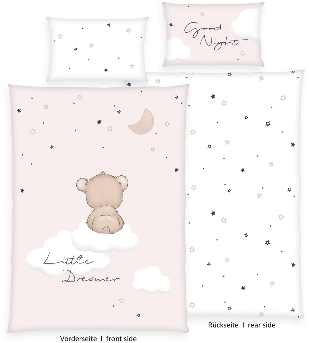 Baby Best Little Dreamer Flanell Bettwäsche | Rosa