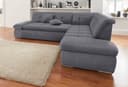 DOMO collection Ecksofa Moric Luxus | Grau