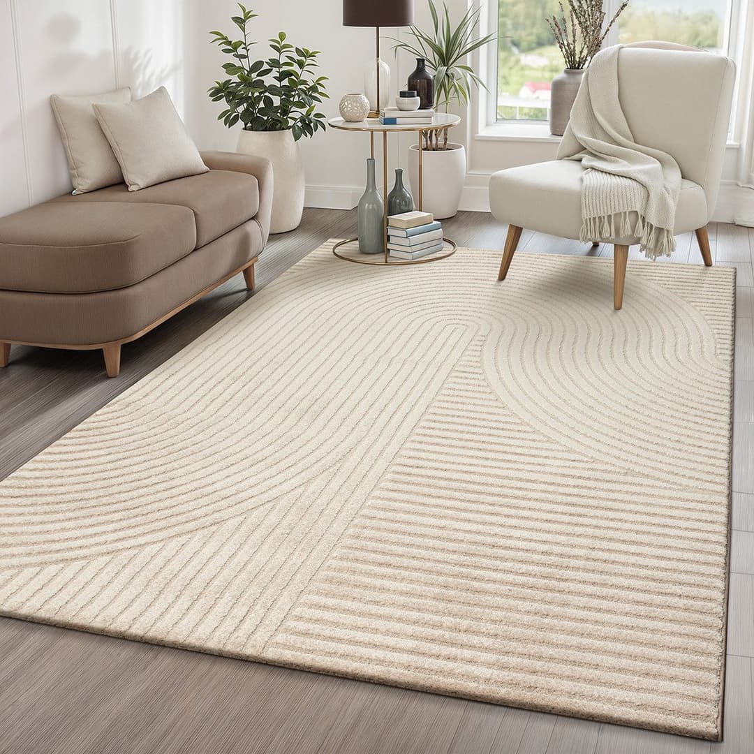 the carpet Teppich Everest | Beige