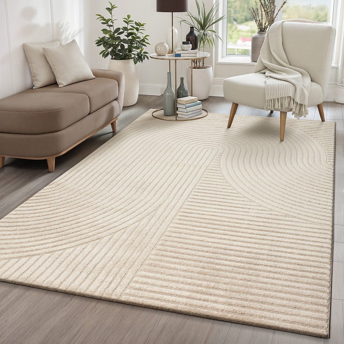 the carpet Teppich Everest | Beige