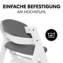 Hauck Highchair Pad Select Muslin | Grau 5